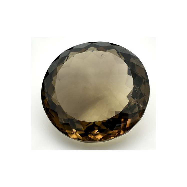 Smoky Quartz from Brazil in Round Size. 64.04 ct. 27x13mm