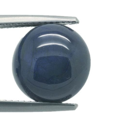 Cabochon in zaffiro da 9,00 ct, taglio ovale, 11,2x6,2 mm