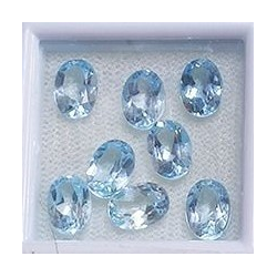 6.40ct Set Topaze Taille Ovale