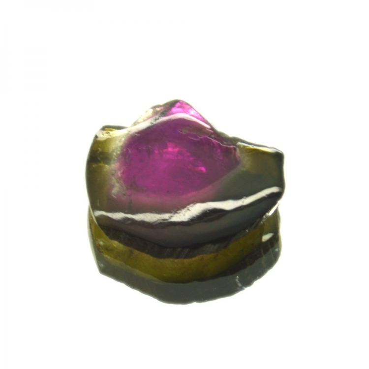 4.25ct Watermelon Tourmaline Slice Cut