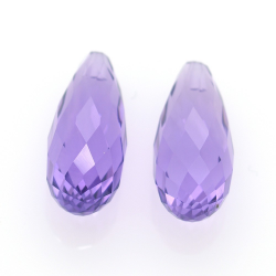 13.18ct Amethyst Briolette Schnitt