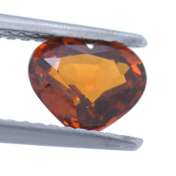 1.15ct Spessartine Garnet Heart Cut