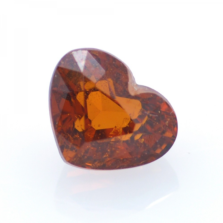 1.41ct Spessartine Garnet Heart Cut