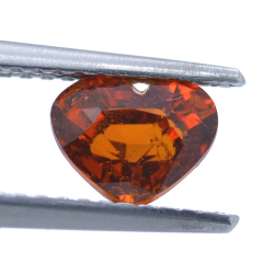 1.41ct Spessartine Garnet Heart Cut