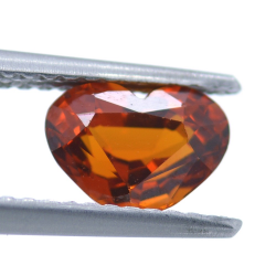 1.65ct Spessartine Garnet Heart Cut