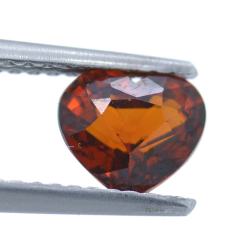 1.29ct Spessartine Garnet Heart Cut