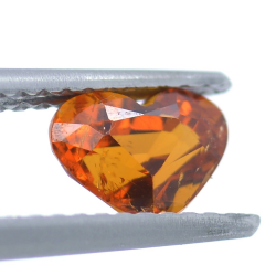 1.22ct Spessartine Garnet Heart Cut