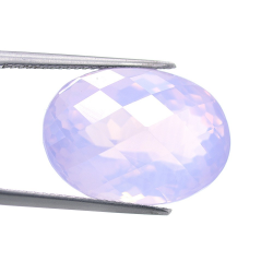 20.66ct Amethyst Oval Schnitt mit Schachbrett