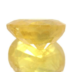 Saphir jaune 2,78 ct taille ovale 9,22x7,40 mm