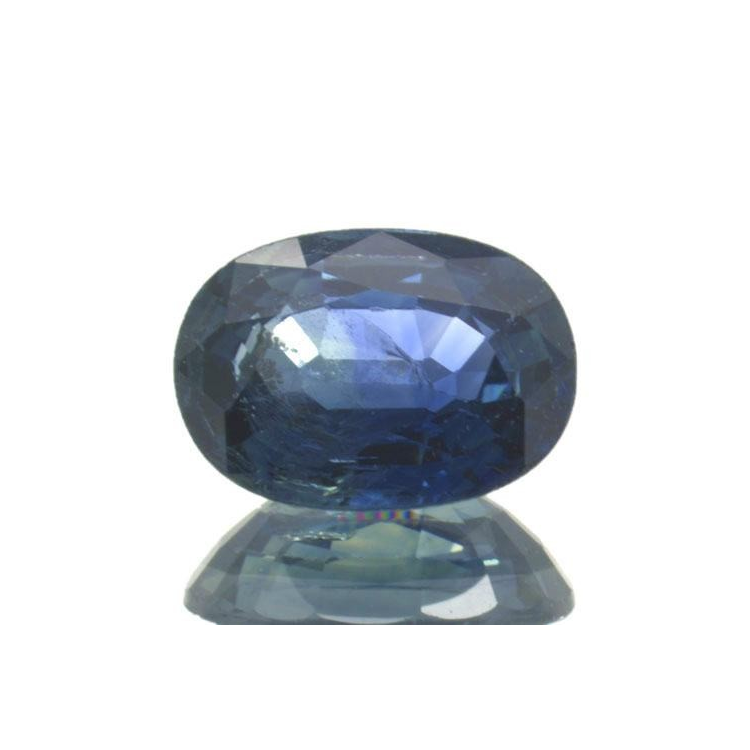 0,95 ct blauer Saphir im Ovalschliff 6,7 x 5,4 mm