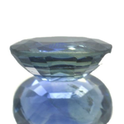 Saphir bleu 0,95 ct taille ovale 6,7x5,4 mm