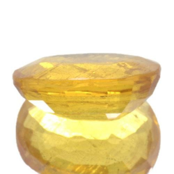 Saphir jaune 3,11 ct taille ovale 10,2x7,7 mm