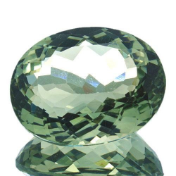 21.93ct Amatista Prasiolita Verde Talla Oval 20.5x15.8mm