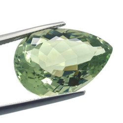 20.61ct Amatista Prasiolita Verde Talla Pera 23.2x15.9mm