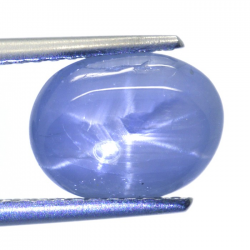 3.45ct Star Sapphyre Oval Cabochon 9.46x7.13mm