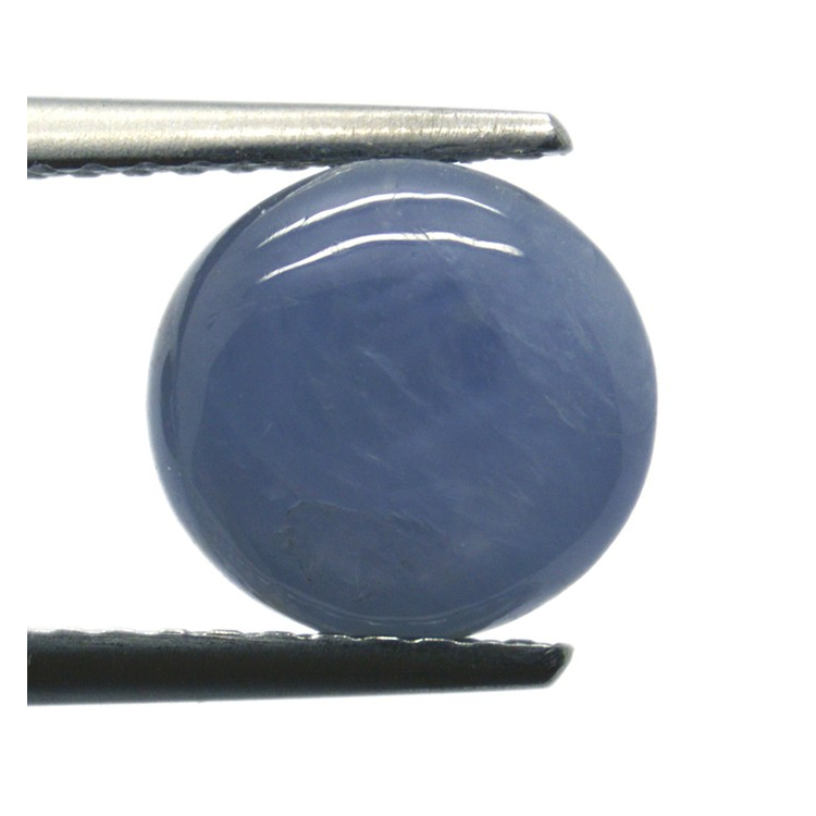 3.77ct Saphir Étoilé Cabochon Rond 7.83x4.95mm