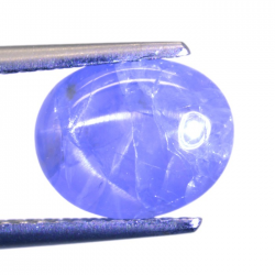 3.87ct Star Sapphyre Oval Cabochon 9.09x7.32mm