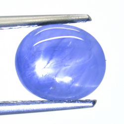 2.77ct Star Sapphyre Oval Cabochon 8.54x7.46mm