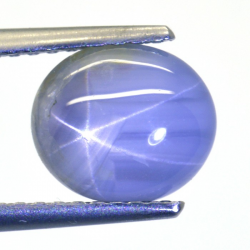 2.79ct Saphir Étoilé Cabochon Ovale 8.22x6.86mm