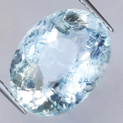 6.99ct Acquamarina in Faccettato Ovale