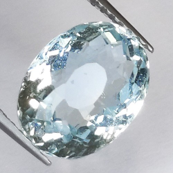 3.51ct Acquamarina in Faccettato Ovale