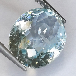 3.51ct Acquamarina in Faccettato Ovale