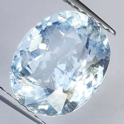 2.19ct Acquamarina in Faccettato Ovale