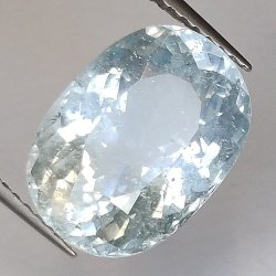 7.52ct Acquamarina in Faccettato Ovale