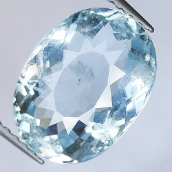 4.11ct Acquamarina in Faccettato Ovale