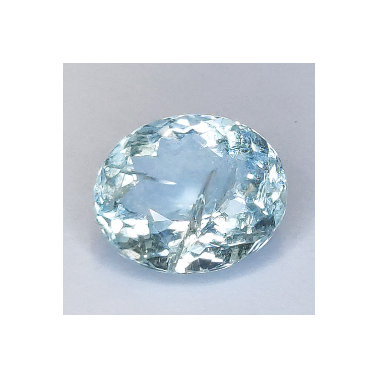 3.83ct Acquamarina in Faccettato Ovale