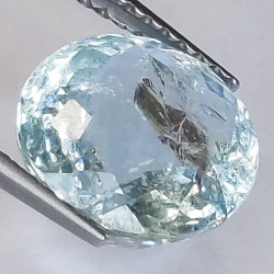 3.83ct Acquamarina in Faccettato Ovale