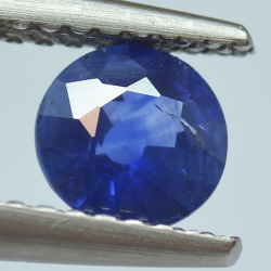 0.69ct Blauer Saphir Rund Schnitt