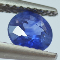 0.69ct Blauer Saphir Rund Schnitt