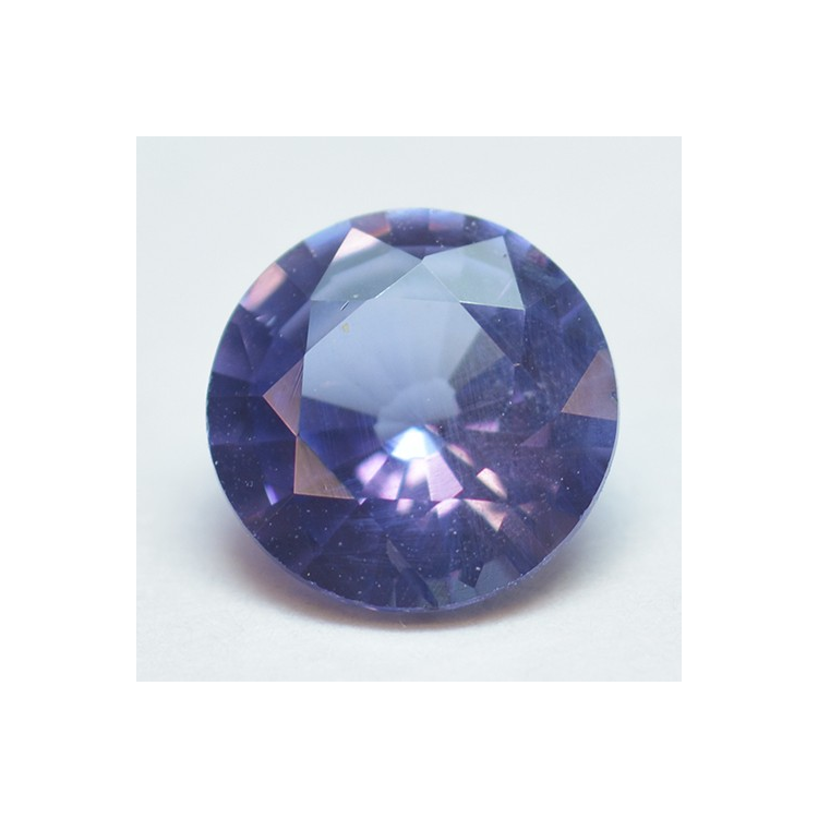 0.80ct Zafiro Azul Talla Redonda