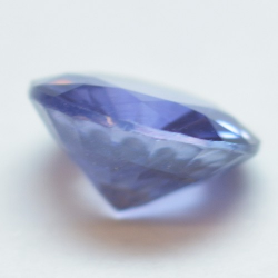 0.80ct Zafiro Azul Talla Redonda