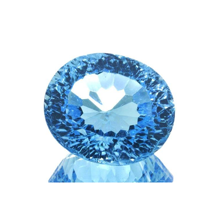 18.48ct Blue Topaz Oval Cut