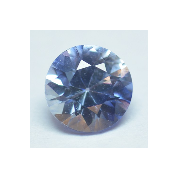 0.53ct Zafiro Azul Talla Redonda