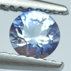 0.53ct Zafiro Azul Talla Redonda