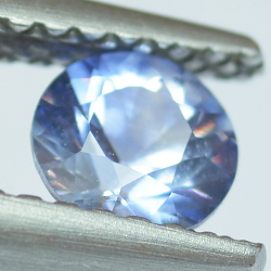 0.53ct Zafiro Azul Talla Redonda