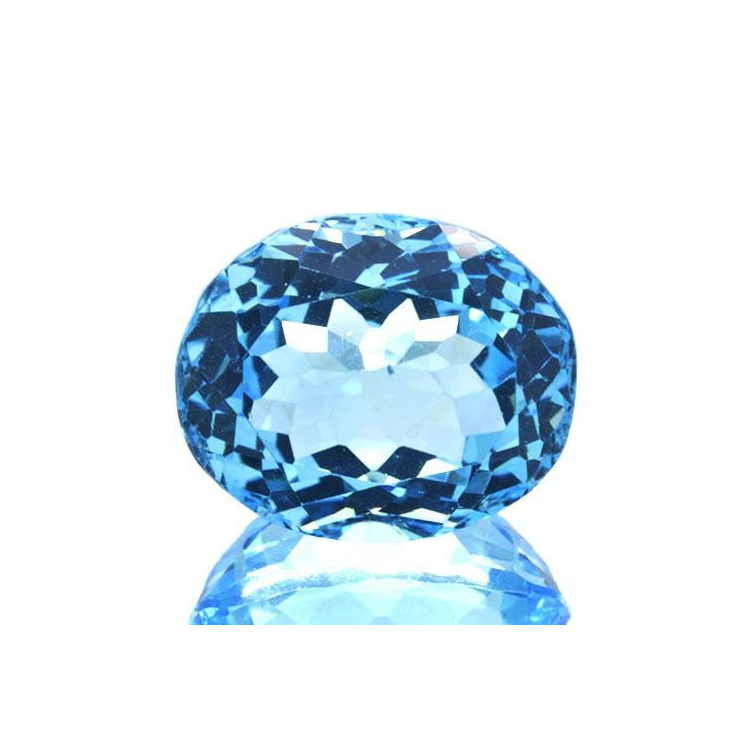 16.92ct Blue Topaz Oval Cut