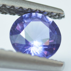 0.64ct Zafiro con Cambio de Color Talla Redonda