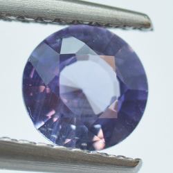 0.90ct Saphir avec Changement de Couleur Taille Ronde