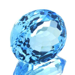 16.92ct Blue Topaz Oval Cut