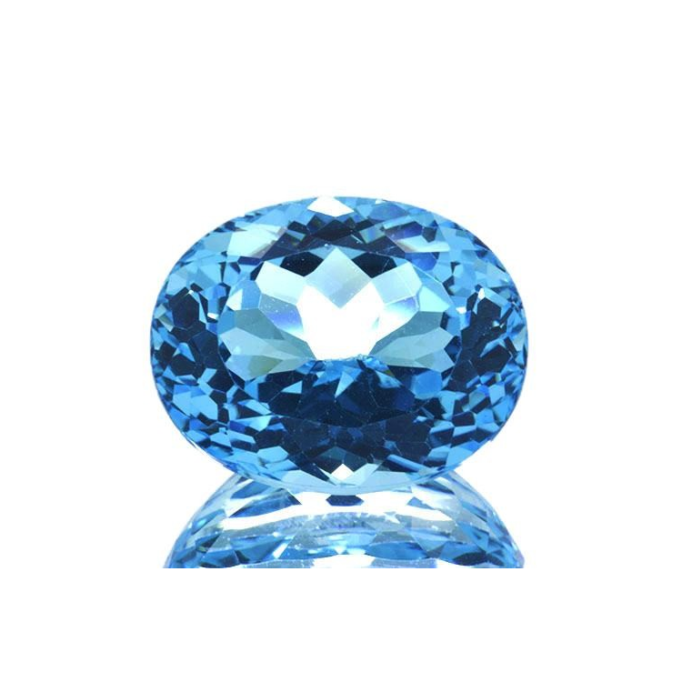 22.06ct Blue Topaz Oval Cut