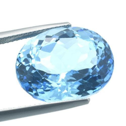 22.06ct Blue Topaz Oval Cut