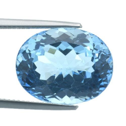 22.06ct Blue Topaz Oval Cut