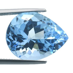 23.84ct Blue Topaz Pear Cut