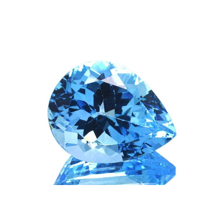 23.84ct Blue Topaz Pear Cut