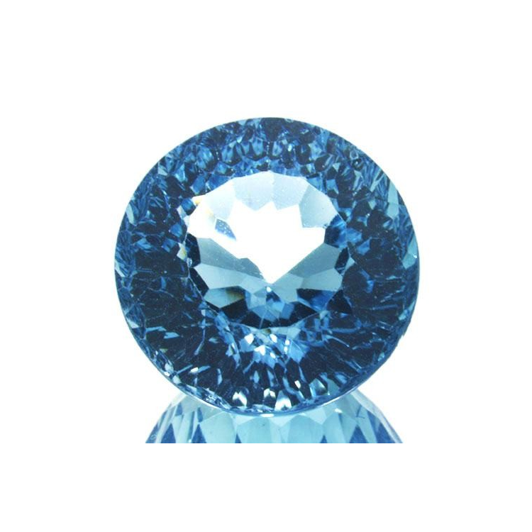 17.39ct Blue Topaz Round Cut