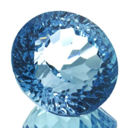 17.39ct Blue Topaz Round Cut